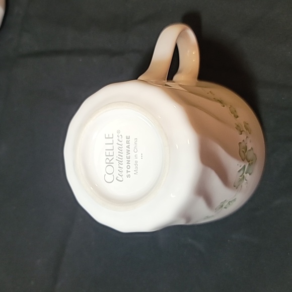 Vintage Corelle Coordinates Callaway, Corelle Green Ivy Coffee Mug Tea Cup (4) - Picture 4 of 6